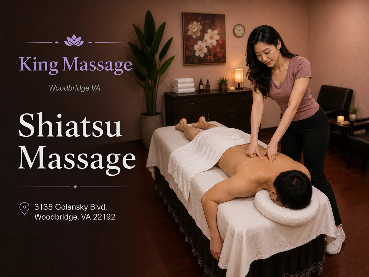 Shiatsu Massage in Woodbridge, VA at King Massage