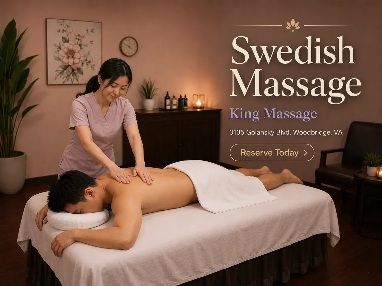 Swedish Massage in Woodbridge, VA at King Massage